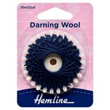 Hemline Navy Strong Washable Darning Wool 20m