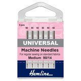 Hemline Universal Medium/Heavy Machine Needles 90/14