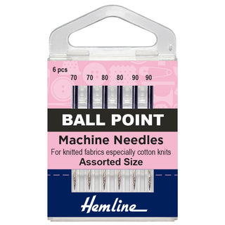 Hemline Assorted Ball Point Machine Needles