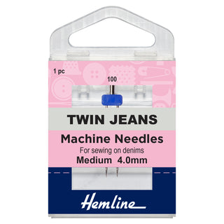 Hemline Twin Jeans Machine Needles 100/16 (4mm)