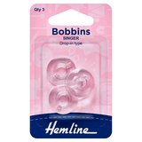 Hemline Plastic Bobbins Singer Class 66K