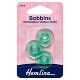 Hemline Husqvarna/Viking/Pfaff Plastic Bobbins 10.5mm