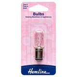 Hemline Type A Small Bayonet Sewing Machine Bulb 15W/240V