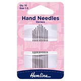 Hemline Darners Hand Sewing Needles Size 1-5