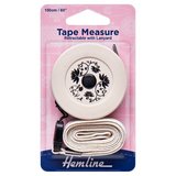Hemline Retractable Tape Measure with Lanyard 150cm
