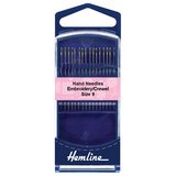 Hemline Gold Eye Embroidery/Crewel Needles Size 9