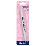 Hemline White Water Soluble Wash-Out Marking Pen