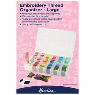 Hemline Large Embroidery Floss Thread Box