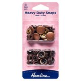 Hemline Bronze Heavy Duty Snaps Refill Pack 15mm