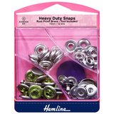 Hemline Nickel/Silver Heavy Duty Snaps 15mm