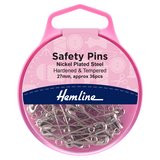Hemline 27mm Nickel Safety Pins