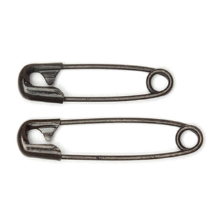Hemline Assorted Black Safety Pins