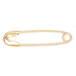 Hemline Brass Safety Pins 23mm 50 Pieces