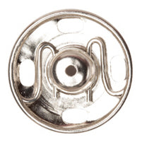 Hemline Nickel Sew-On Snap Fasteners 15mm 4 Pack