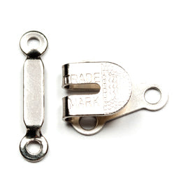Hemline Large Nickel Hook and Bar 3 Pack