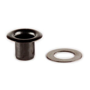 Hemline Black Eyelets 7mm