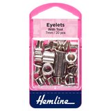 Hemline Nickel Eyelets 7mm