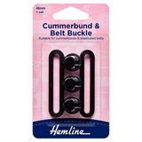 Hemline Plastic Black Cummerbund Clip