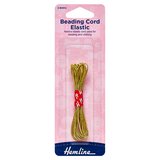 Hemline Gold Beading Cord Elastic 3.6m x 1.3mm