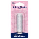 Hemline Knitting and Crochet Clear Knit-In Elastic 200m