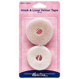 Hemline White Hook and Loop Tape Sew On 1.25m x 20mm