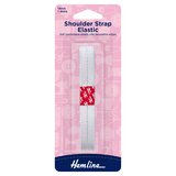 Hemline White Elastic Shoulder Strap 1.5m x 15mm