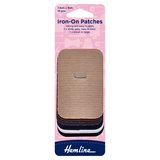 Hemline Assorted Cotton Iron-On Patches 7.5cm x 5cm