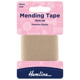 Hemline Beige Iron-On Mending Tape 100cm x 38mm
