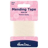 Hemline Cream Iron-On Mending Tape 100cm x 38mm