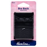 Hemline Black Bra Back Replacement 50mm