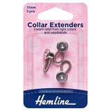 Hemline Metal Collar Expanders 11mm
