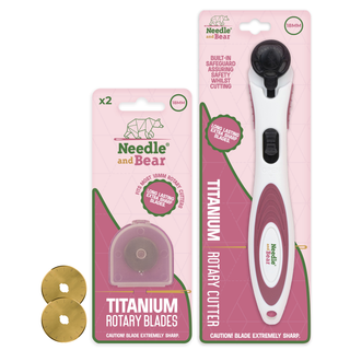 Needle and Bear 18mm Rotary Cutter & Blades Bundle