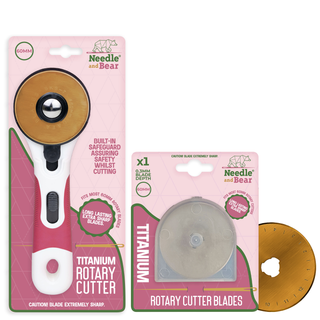 Needle and Bear 60mm Rotary Cutter & Blade Bundle