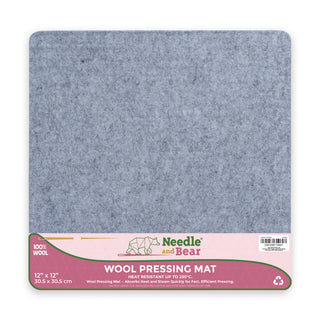 Needle and Bear Wool Pressing Mat - 12" x 12" (30.5cm x 30.5cm)