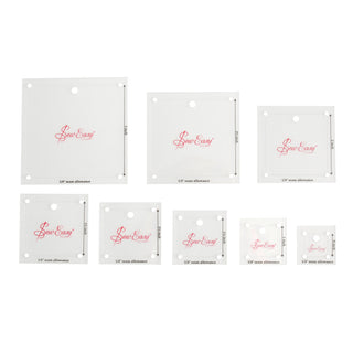 Sew Easy Mini Squares 0.75"-3" Quilting/Patchwork Template Set