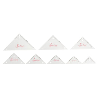 Sew Easy Mini Right Angled Triangles 0.75"-3" Quilting/Patchwork Template Set