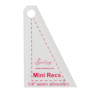 Sew Easy Mini Recs Quilting/Patchwork Template 2.5" x 1.66"