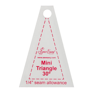Sew Easy Mini Triangle 30° Quilting/Patchwork Template 2.5" x 1.7"