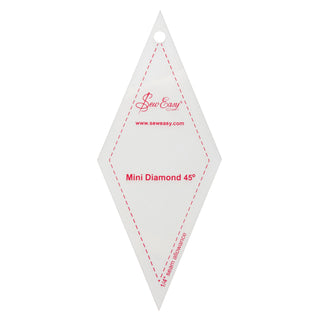 Sew Easy Mini Diamond 45° Quilting/Patchwork Template 3.5 x 2.5"