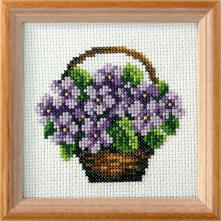 Orchidea Cross Stitch Kit: Violets