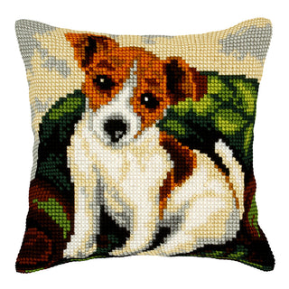 Orchidea Cross Stitch Kit: Cushion: Large: Dog
