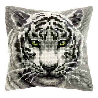 Orchidea Cross Stitch Kit: Cushion: Large: White Tiger