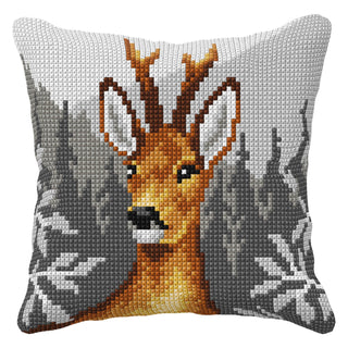 Orchidea Cross Stitch Kit: Cushion: Large: Deer