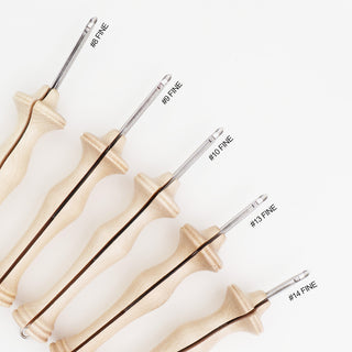 The Oxford Company Punch Needle: Natural Wood: Fine: Size 14