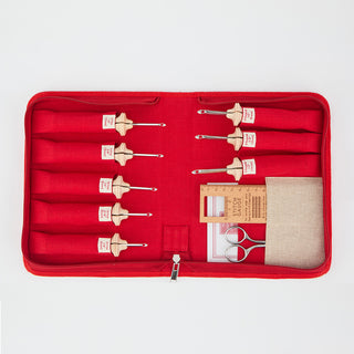 The Oxford Company Punch Needle Set: Natural Wood: Complete: Set of 8
