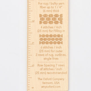 The Oxford Company Stitch Gauge: Wood