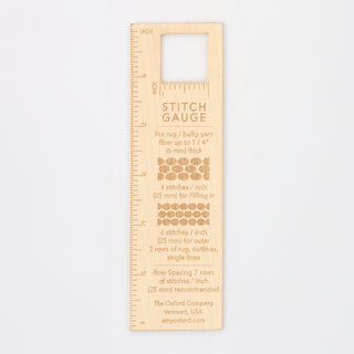 The Oxford Company Stitch Gauge: Wood