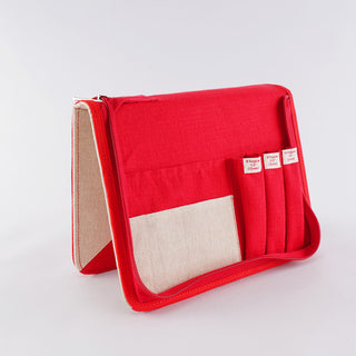 The Oxford Company Punch Needle Case: Scarlet Red: Empty
