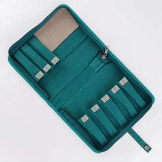 The Oxford Company Punch Needle Case: Midnight Teal: Empty