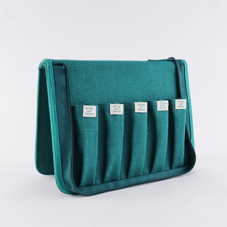 The Oxford Company Punch Needle Case: Midnight Teal: Empty